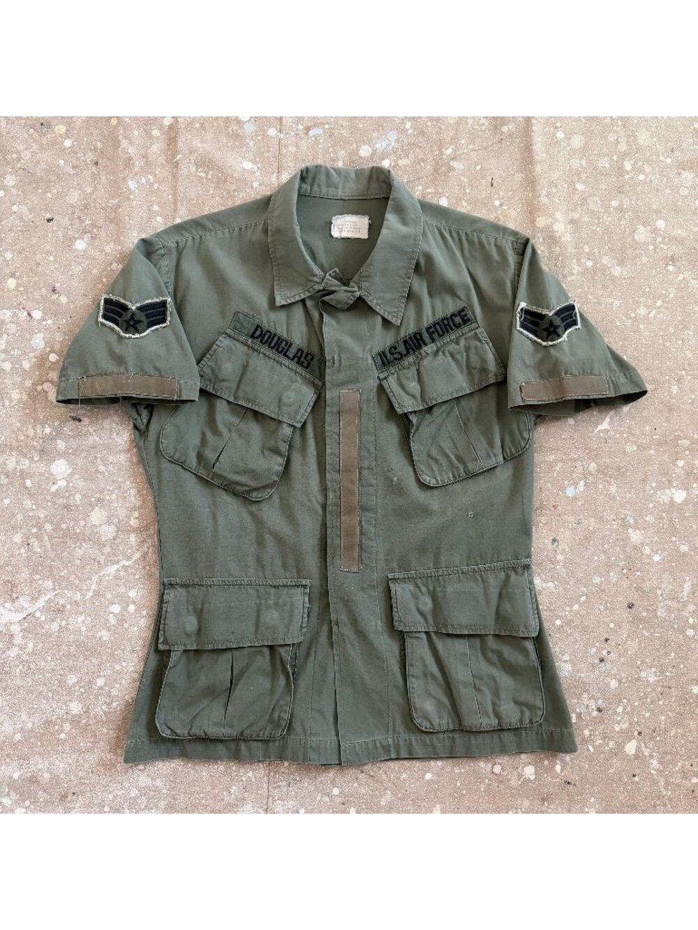 60’s USAF Slant Pocket Jungle Short Sleeve Shirt